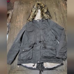 Gray Winter Coat H&M size 8